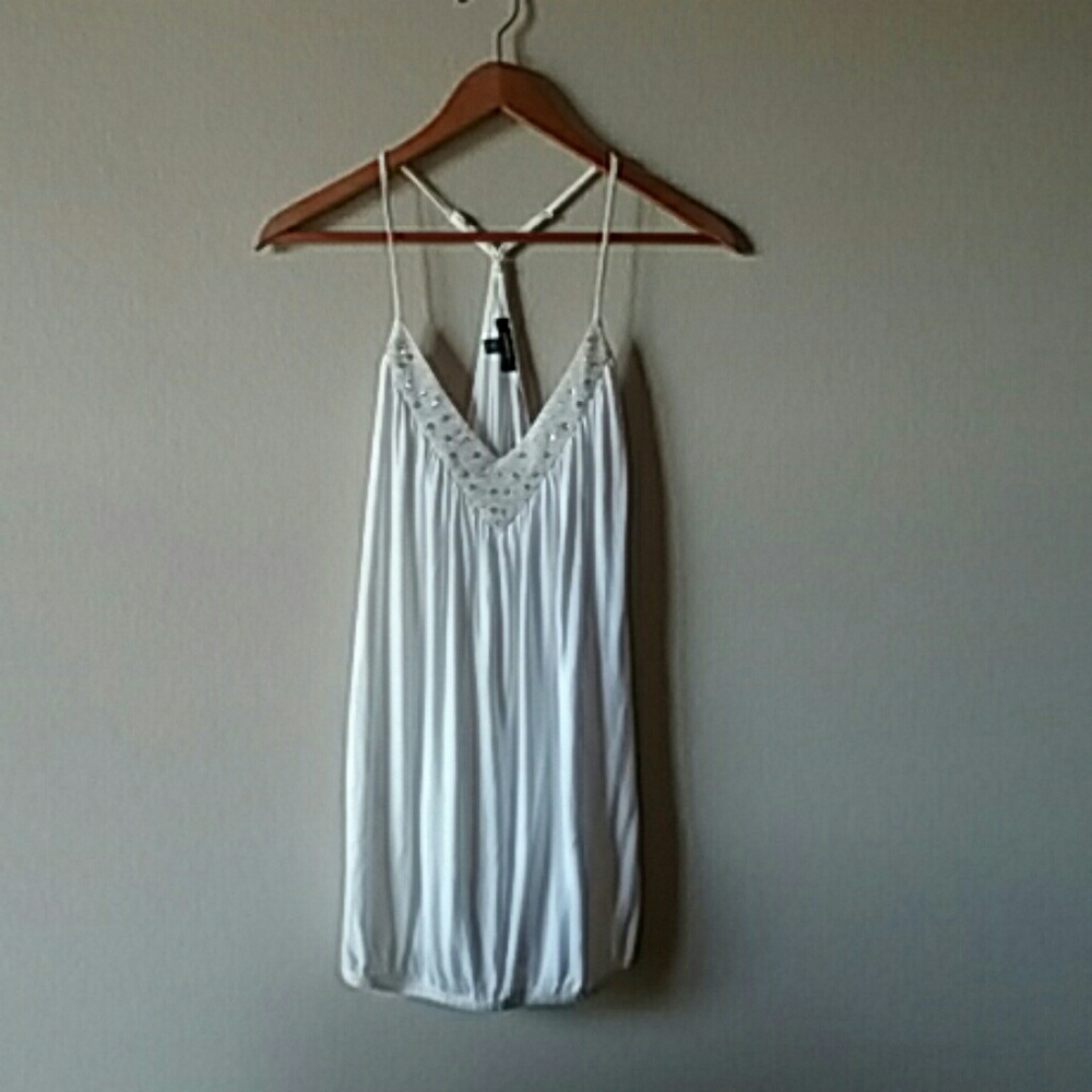 NWOT Express dressy blouse in white, M.